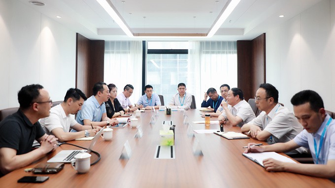 大连博涛文化副总裁白林灏一行到访开云足球